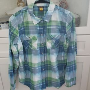 Women's Size SMALL Eddie Bauer Button Hiking Shirt